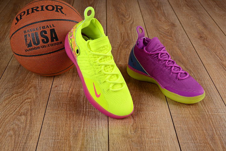New Nike KD 11 Mandarick Duck Yellow Purple Shoes